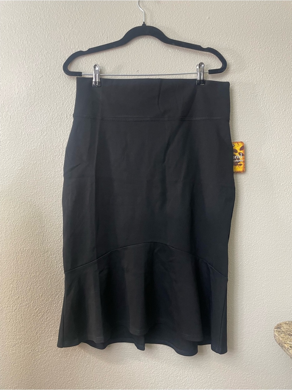 Title: Hybrid & Company Black Ponte Fishtail Mermaid Pencil Skirt XL NWT